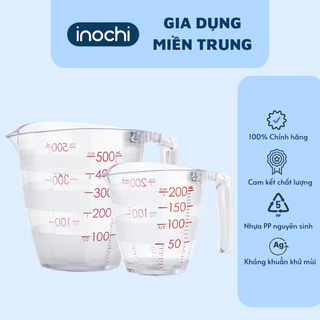 Cốc đong INOCHI size 200ml và 500ml chia vạch, chịu nhiệt độ cao