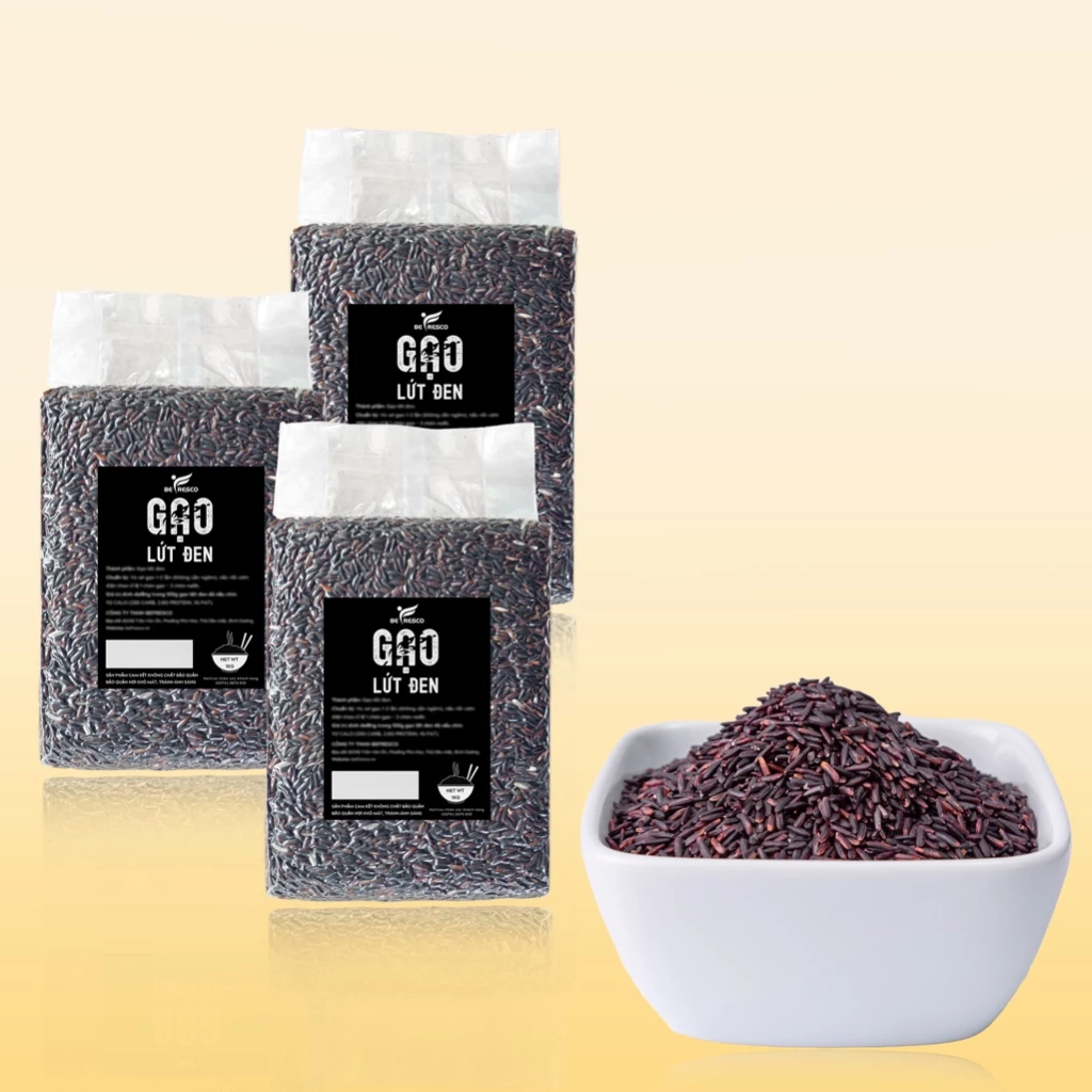 [COMBO 3KG TIẾT KIỆM] Gạo Lứt Đen Giảm Cân Be Fresco VN