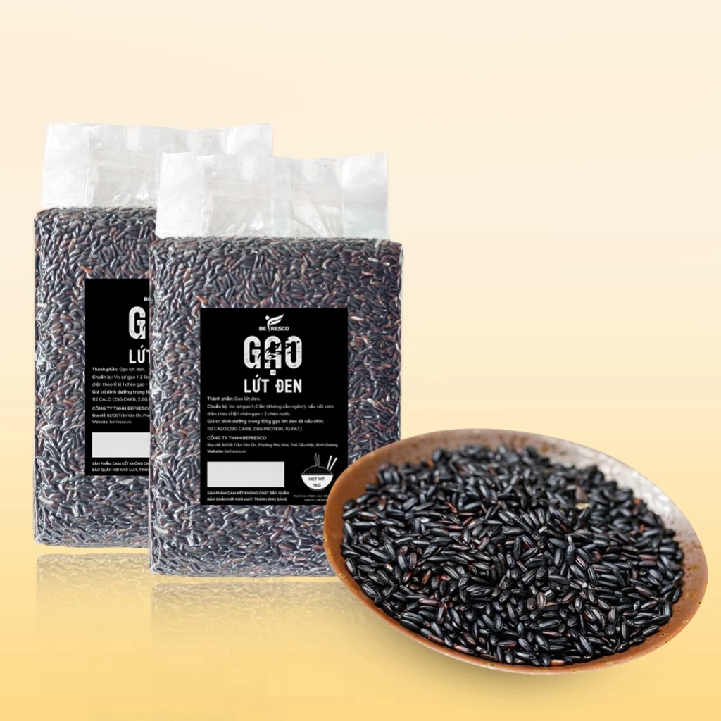 [COMBO 2KG TIẾT KIỆM] Gạo Lứt Đen Giảm Cân Be Fresco VN
