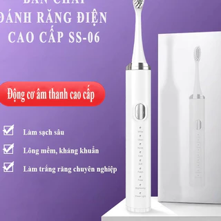 Bàn Chải điện cao cấp Seasy SS06 công nghệ sóng âm , chải sạch mảng bám gấp 10 lần