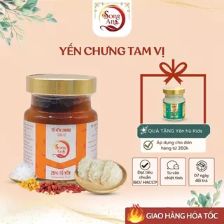 Nước yến chưng Tam Vị, Yến chưng sẵn Song An Food hũ 70ml bổ sung dưỡng chất, bồi bổ sức khỏe