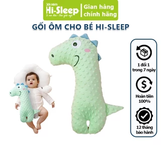 Gối ôm cho bé từ 0-3 tuổi Hi-Sleep Vỏ vải nhung ruột bông cao cấp mềm mịn mát, họa tiết đáng yêu