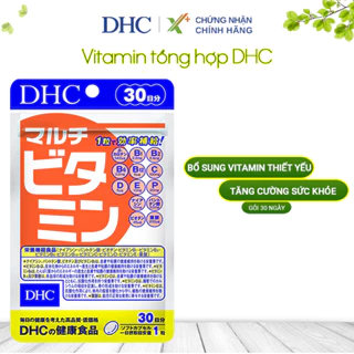 Viên uống Vitamin tổng hợp DHC Nhật Bản bổ sung 12 vitamin thiết yếu thực phẩm chức năng gói 30, 90 ngày XP8-DHC-MUL
