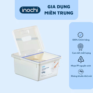 Thùng gạo Sendai 12kg kèm nắp và cốc đong chống ẩm mốc, tiện lợi (tiêu chuẩn Nhật Bản)