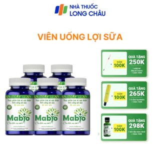 Mabio Lợi Sữa Dành Cho Các Mẹ Sau Sinh Bị Mất Sữa Ít Sữa Combo 5 Hộp Lợi Sữa Mabio Hàng Chính Hãng