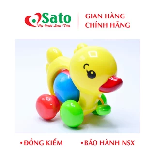 Đồ chơi thú kéo Vịt tồ Sato 73 Made in Vietnam