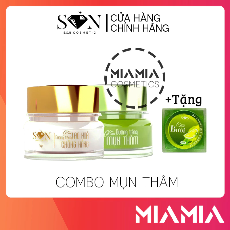 [Tặng Cao Bưởi] Combo Kem Face Xanh SON Nguyễn Tiên + Kem Face SON Trắng Cô Tiên Miền Tây