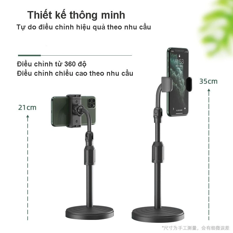 Giá Đỡ Điện Thoại Để Bàn Cho Bé Học Online, Live Tream, Kẹp Điện Thoại Đa Năng