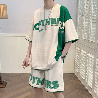 Bộ Cộc OTHER Chất Cotton Tổ Ong Thoáng Mát- Set Quần Áo Nam Mùa Hè In Chữ Others Mẫu 2024 Cực HOT