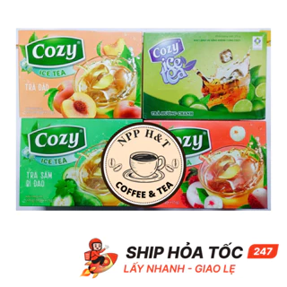 TRÀ COZY ICE TEA HƯƠNG CHANH /HƯƠNG ĐÀO _ Hộp 16 gói
