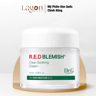 Kem Dưỡng Ẩm Dr.G Red Blemish Clear Soothing Cream 70ml Chăm Sóc Toàn Diện Cho Da Nhạy Cảm
