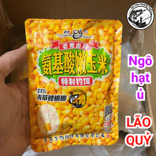 Mồi Câu Cá Chép Diếc Trắm Cỏ Ngô Hạt ủ lên men Lão Quỷ Chính Hãng - Túi 160 gram