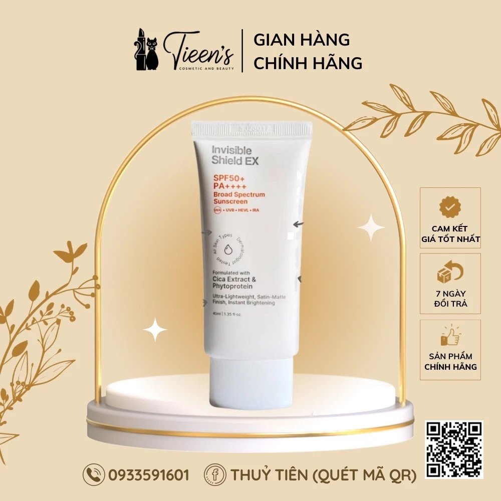 ( Hàng Cty ) Kem chống nắng EPI-RX Invisible Shield EX SPF50++ 40ml