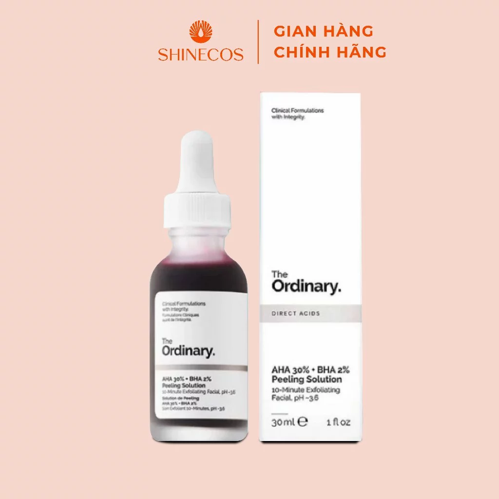 Tinh chất serum peel da hoá học The Ordinary AHA 30% + BHA 2% Peeling Solution 30ml