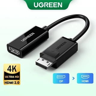 Cáp chuyển Displayport sang HDMI 4K Ugreen 40363 MM137 màu đen Chính Hãng