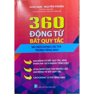 Sách - 360 Động từ bất quy tắc và cách dùng các thì trong tiếng Anh