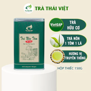 Trà Bắc Thái Nguyên, Chè Thái Nguyên VietGAP, Trà Nõn Tôm Lọai Hảo Hạng, Trà Thái Việt Hộp 150g