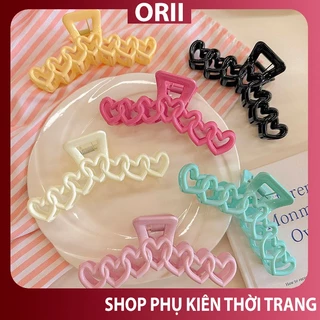 Kẹp tóc 13 cm hình trái tim ,kẹp tóc càng cua to,kẹp tóc càng cua hàn quốc ,kẹp tóc xinh nhiều màu .