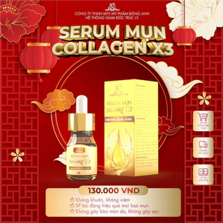 Serum Mụn Collagen X3 Đông Anh Chính Hãng 5ml Kiểm Soát Nhờn, Mụn