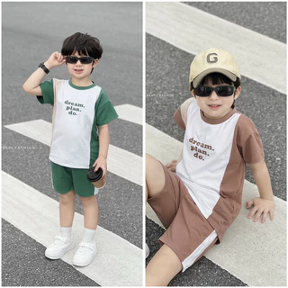 Set bộ cộc tay phối màu cá tính Beemo FASHION cho bé