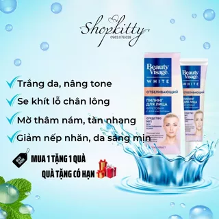 Kem peel da mặt Beauty Visage White se khít lỗ chân lông mờ thâm nám tàn nhang xóa nếp nhăn tái tạo da trắng da 1-3 tone