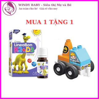 Vitamin D3K2 LineaBon vitaMK7 10ml - Bổ sung vitamin D3 và K2 giúp hấp thu Canxi, hỗ trợ phát triển chiều cao