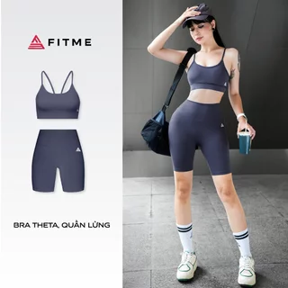 Bộ đồ tập thể thao áo bra Theta, quần legging Midnight Blue tập gym yoga thoáng mát