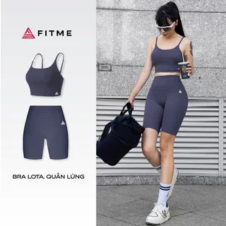 Bộ thể thao tập gym yoga Áo bra Lota, quần legging lửng Midnight Blue