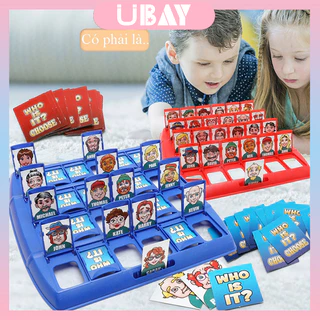 💛WHO IS IT💛Bộ đồ chơi đoán mò thú vị cho bé, board game phù hợp cho bố mẹ và bé