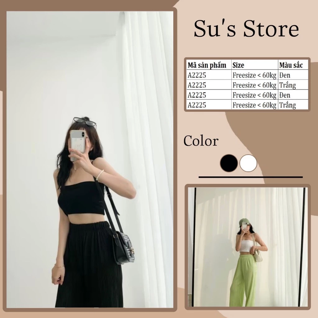 Áo Ống Quây Thun Trơn Croptop A2225 SUSSTORE