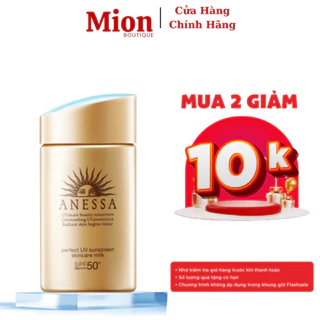 Kem Chống Nắng Anessa Perfect UV Sunscreen Skincare Milk SPF 50+ PA++