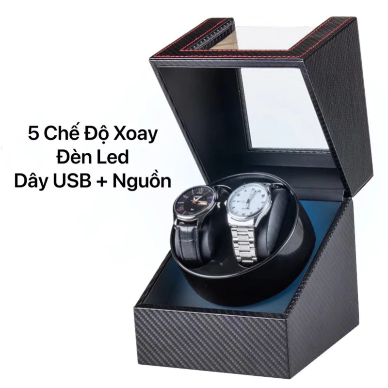 Hộp Đựng Đồng Hồ Xoay Chuyên Dụng Dành Cho Đồng Hồ Cơ Automatic