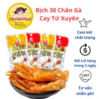 CHÂN GÀ CAY TỨ XUYÊN BỊCH 30 CHÂN - CHÂN VỊT CAY TỨ XUYÊN ❤️FREESHIP + LIVE EXTRA❤️ - LÙN CON FOOD