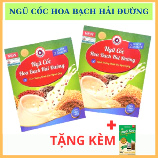 Combo 2 Hộp Bột Ngũ Cốc Hoa Bạch Hải Đường + 1  Hộp Sữa Đặc