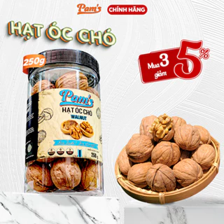 Hạt Óc Chó Nứt Vỏ Nhập Khẩu Mỹ Pams(250g/hũ) - [Tặng Kèm Khui Hạt]Nhân Thơm Giòn, Dày Cơm