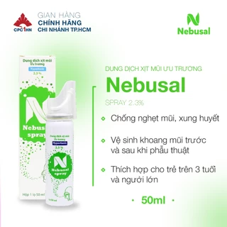 Dung Dịch Xịt Thông Mũi CPC1HN NEBUSAL SPRAY 2,3% - Lọ 50ml