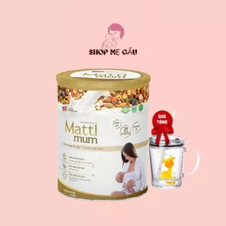 Sữa hạt lợi sữa Matti Mum cho mẹ sau sinh lon 650g chính hãng - Sữa về nhanh, dinh dưỡng hơn cho bé