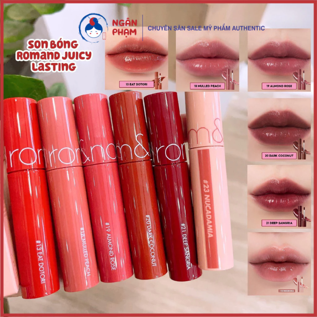 [Rom&nd] Son Tint Romand Juicy Lasting Tint Bóng Lỳ