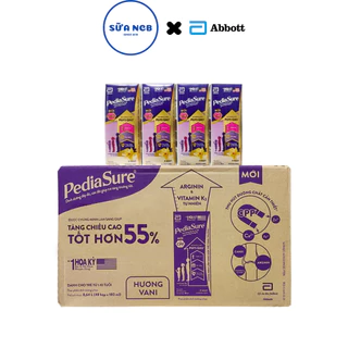 Sữa pha sẵn Pediasure Nước Abbott - Thùng x 48 hộp 110ml/180ml - Phát triển toàn diện