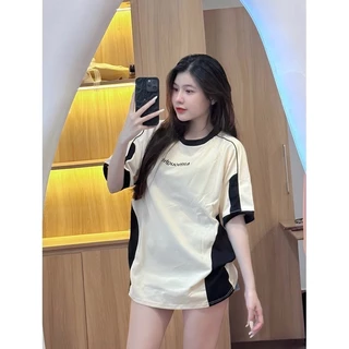 Áo Thun Nam Nữ Tay Lỡ PHỐI MÀU Form Rộng Ulzzang