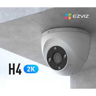 Camera Wifi Ezviz Dome H4 3MP 2K đàm thoại 2 chiều, ghi hình màu ban đêm - hàng chính hãng