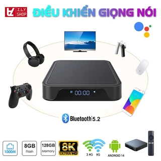 Android TV Box Tv98 Pro Ram 8G+128G ATV 14 Giọng Nói Tiếng Việt Crack 100 Kênh