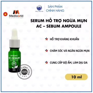 [Chính hãng MEDIWORLD] Serum hỗ trợ chăm sóc và ngăn ngừa mụn AC - Sebum Ampoule Mediworld - Miền Thảo Mộc