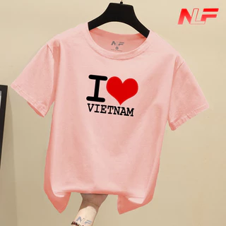 Áo Thun Nữ Tay Ngắn Form Rộng I Love VietNam AT-056 - Trending Xu Hướng - NLF Unisex Fashion