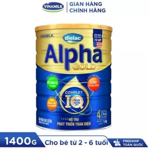 SỮA Bột Vinamilk Dielac Alpha Gold IQ 4 1,4kg (2 - 6 Tuổi).