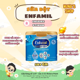 Sữa Enfamil Enspire Infant Formula 581g cho bé 0-12 tháng tuổi