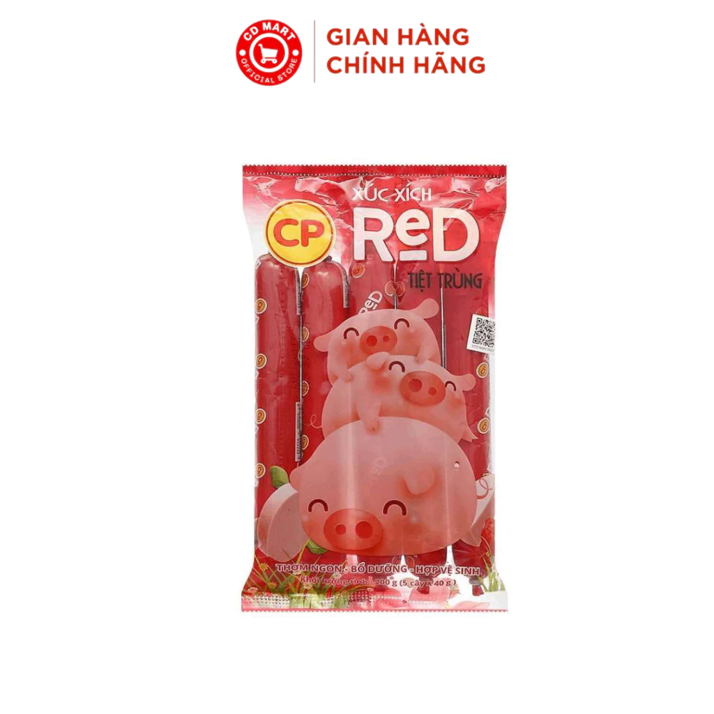 Xúc xích tiệt trùng Red CP Food (bịch 5 cây)
