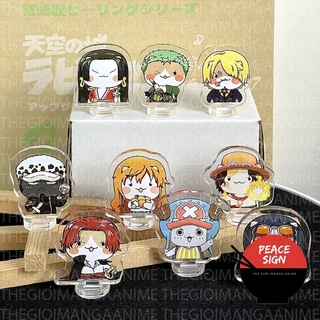 (3cm) Mô hình standee ONE PIECE ver MẶT MÈO in hình anime Đảo hải tặc tượng mica acrylic chibi xinh xắn