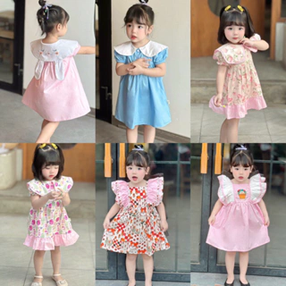 Váy hè cộc tay, cánh tiên cho bé gái 1-6 tuổi ( Mã 009,010,012)