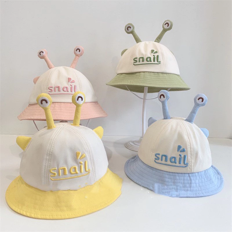 Mũ Nón vành Hình Mắt Ốc Sên Snail cho bé trai bé gái đi học (6-28m)